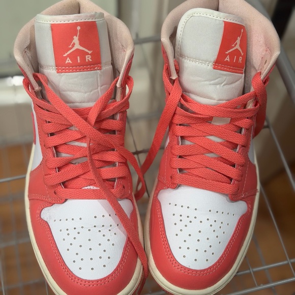 Air Jordan pink and White Sneakers - Picture 1 of 4